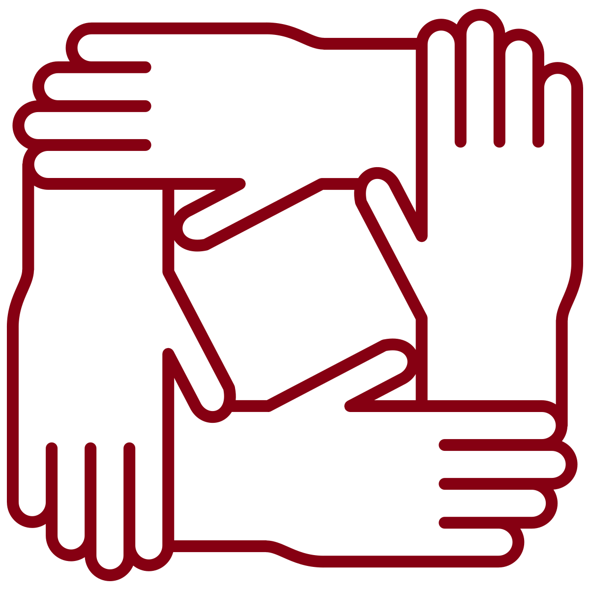 Icon of linked hands