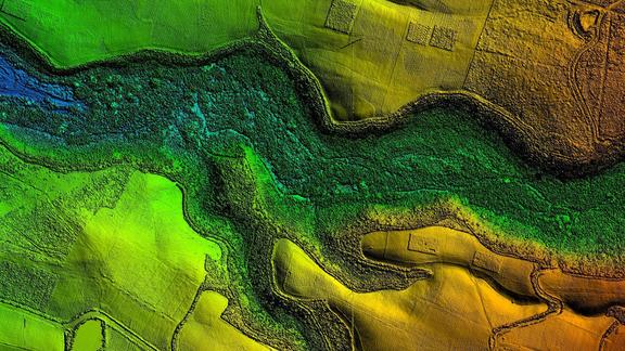 Colorful Map Topography