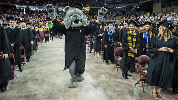 Champ at UMD Commencement