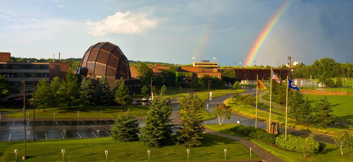 Campus with Rainbow