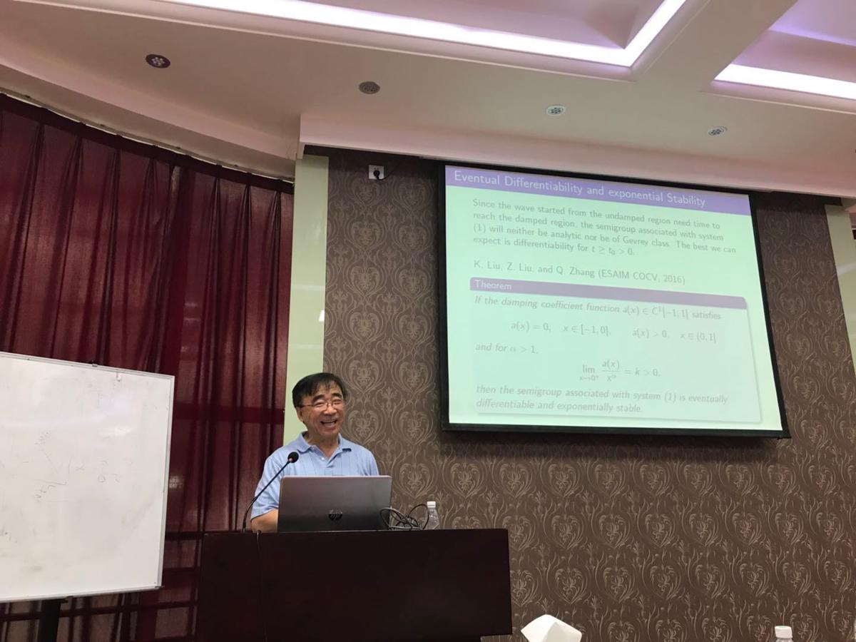 Dr. Liu teaching at a conference