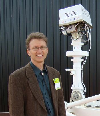 Roger Wiens with Mars Rover