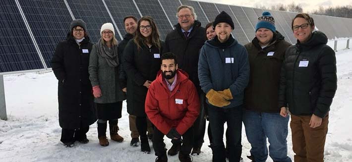 UMD Sun Delegation at Solar Garden